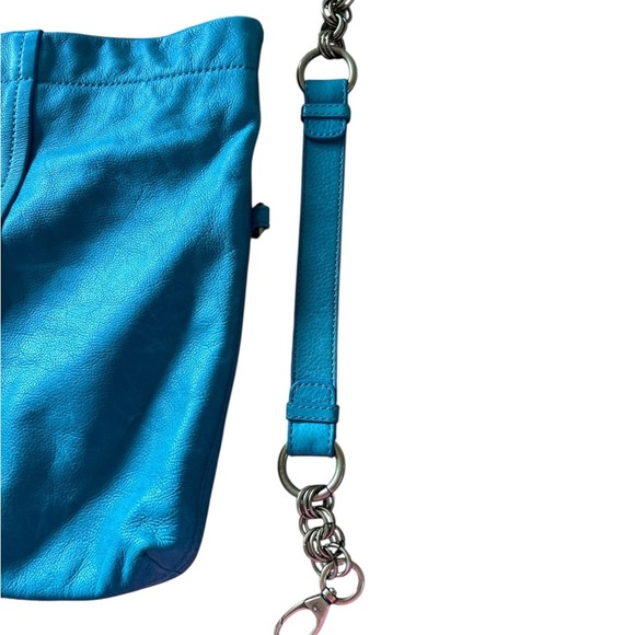 Fossil Fold Over Shoulder Bag - Turquoise Color - Picture 5 of 6